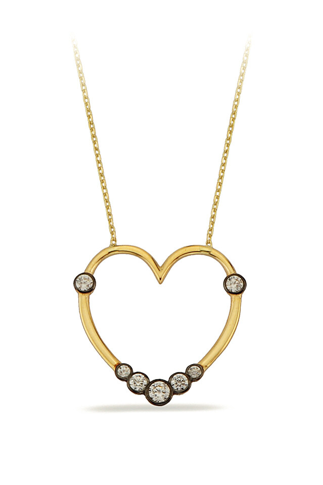 14 Ayar Altın Kalp Kolye