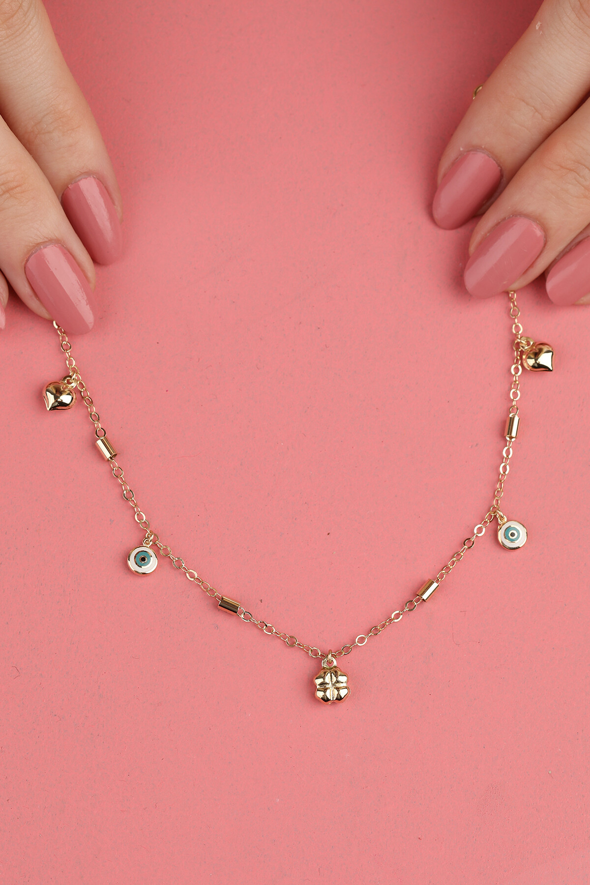 14 Ayar Altın Gözlü Halhal