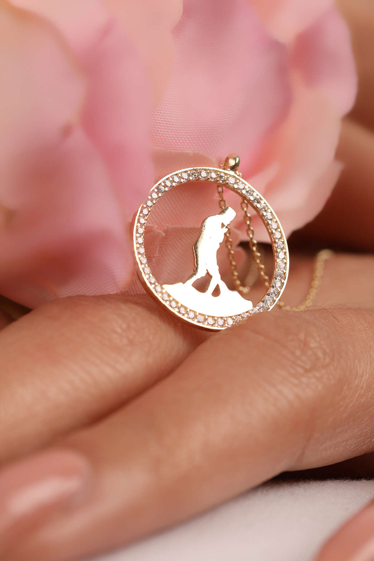 14 Ayar Altın Atatürk Silüet Kolye