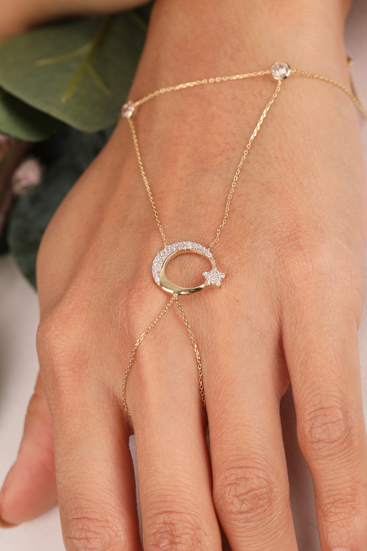 14 Ayar Altın Ayyıldız Şahmeran