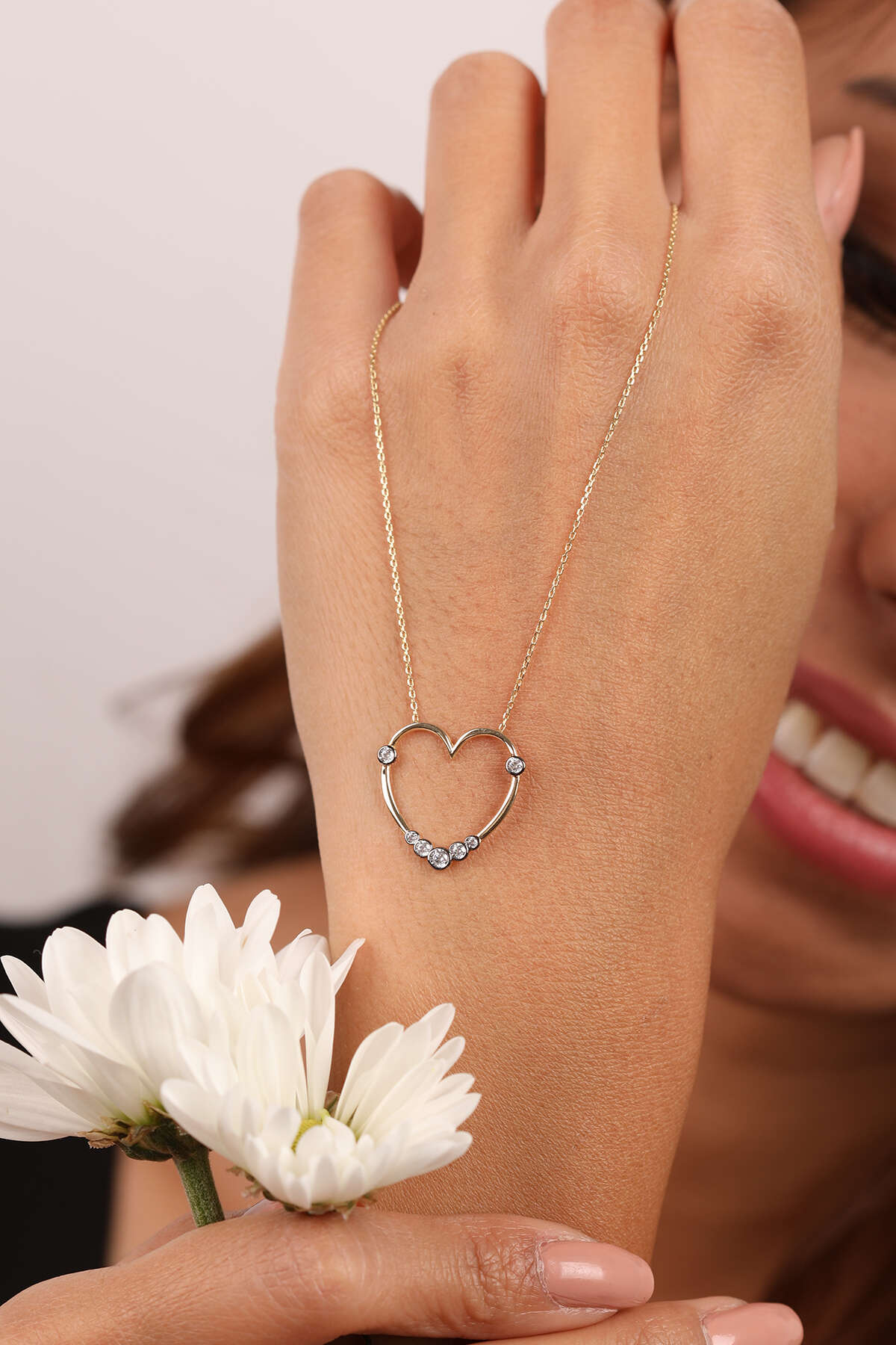 14 Ayar Altın Kalp Kolye