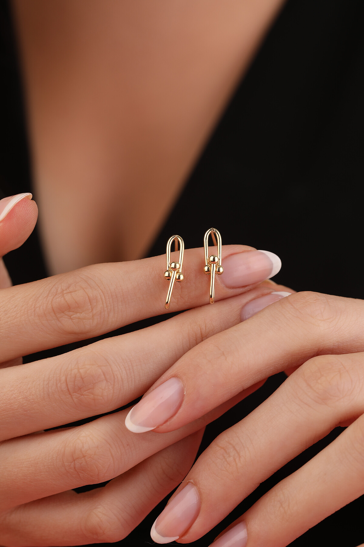 14 Ayar Altın Ataç Küpe