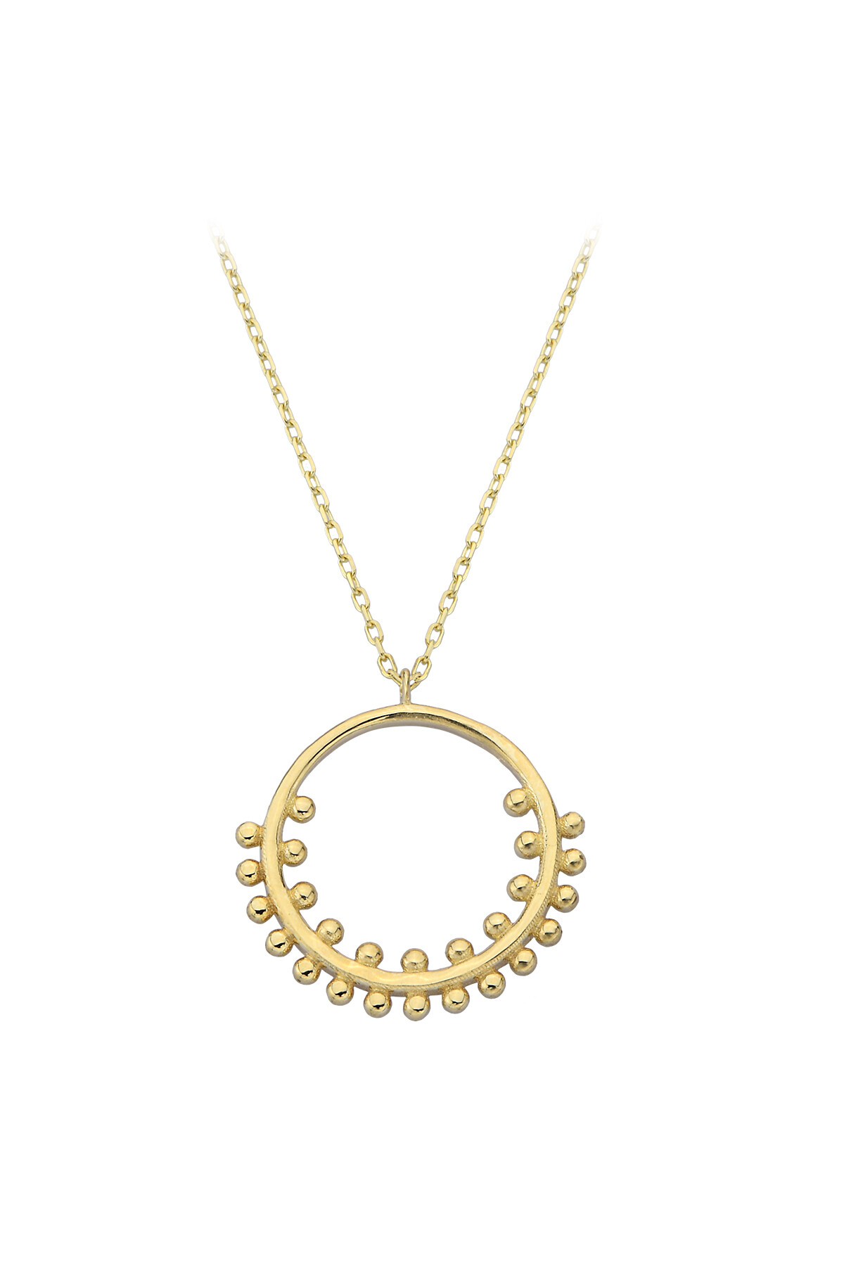 14 Ayar Altın Güverseli Kolye