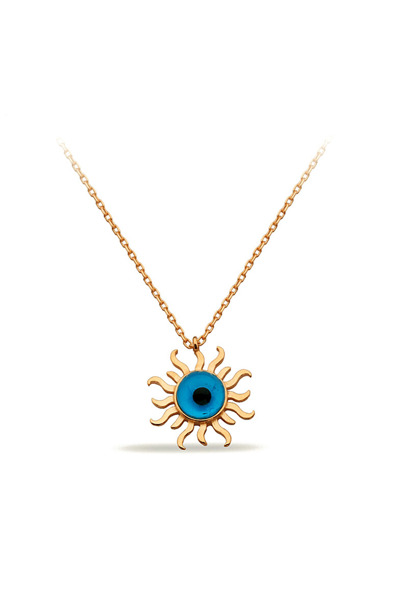 14 Ayar Altın Güneş Kolye