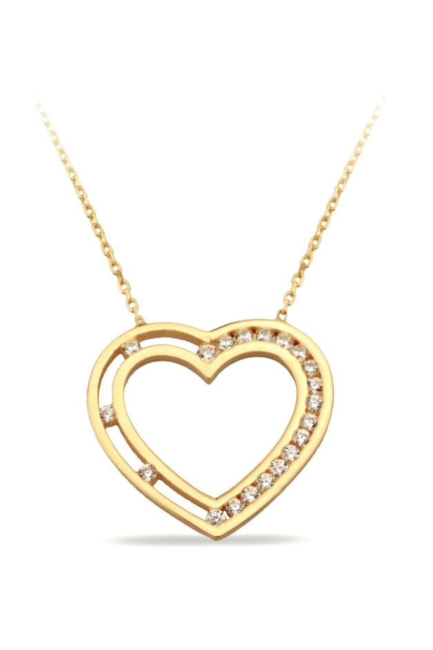 14 Ayar Altın Kalp Kolye