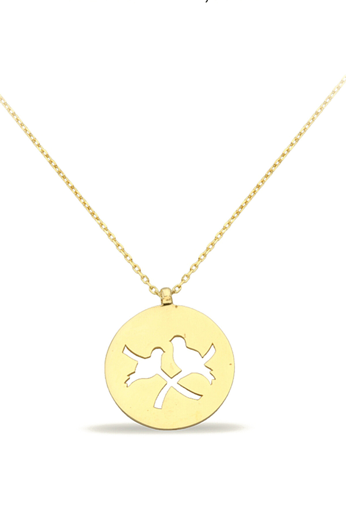 14 Ayar Altın Kuş Kolye