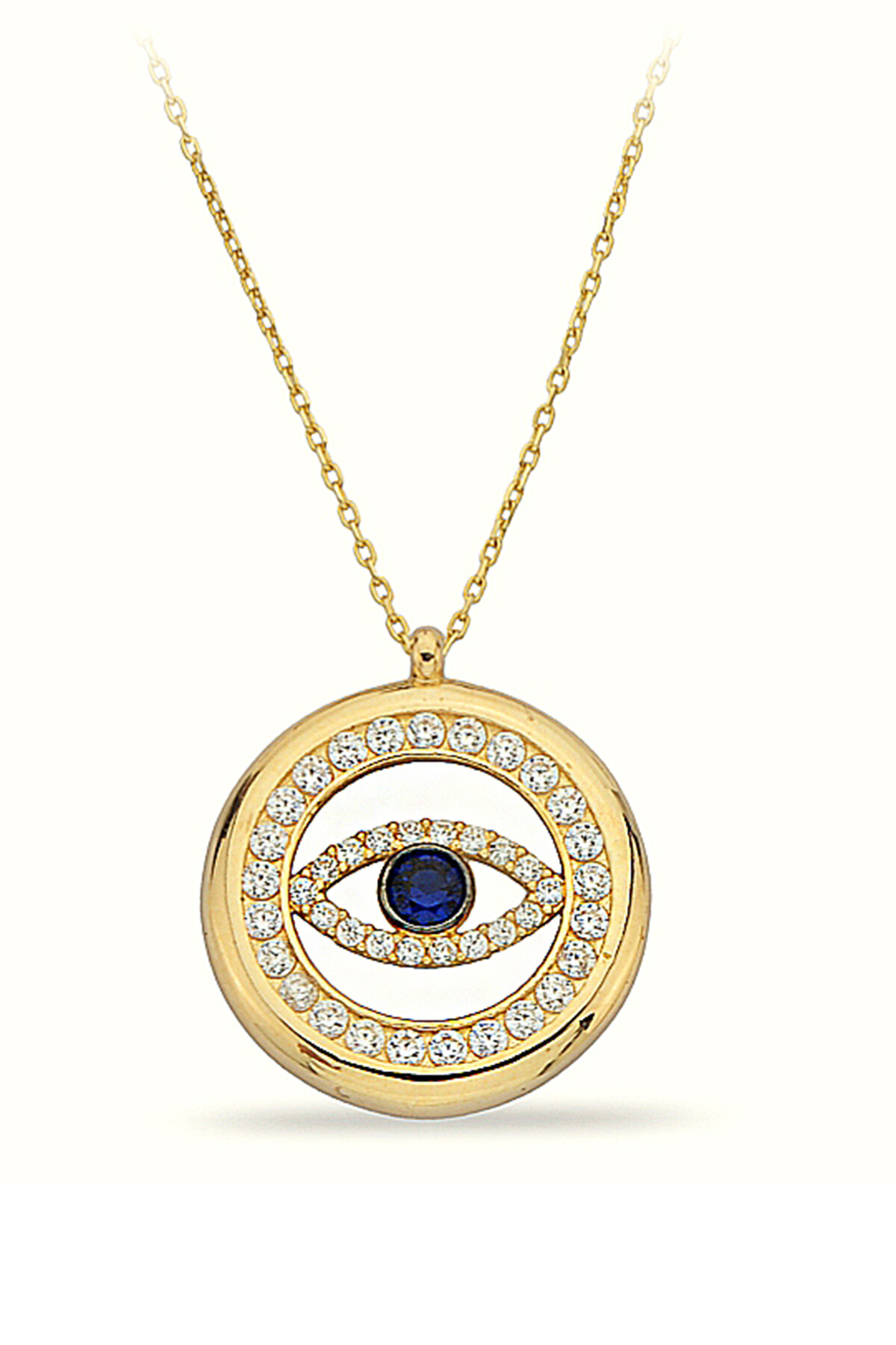 14 Ayar Altın Göz Kolye