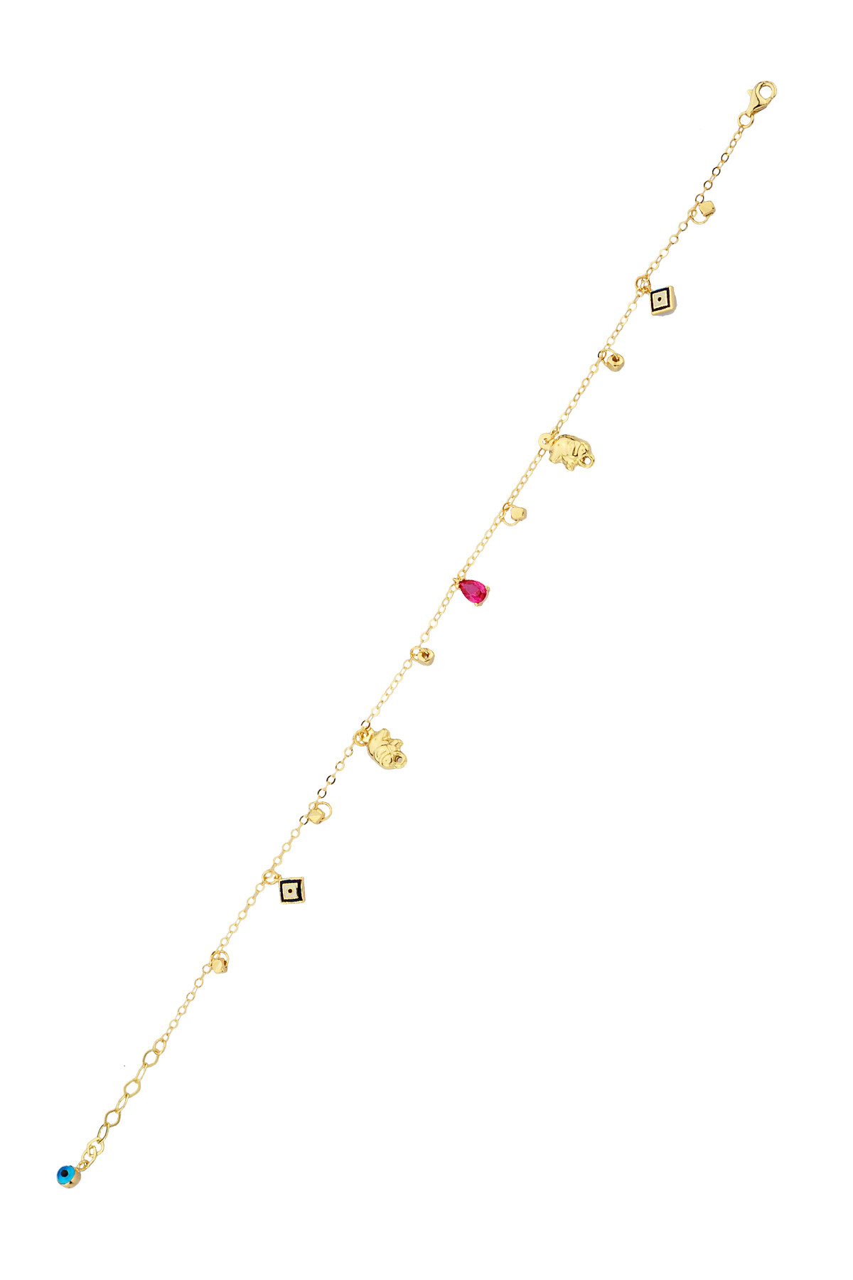 14 Ayar Altın Fil Figürlü Halhal