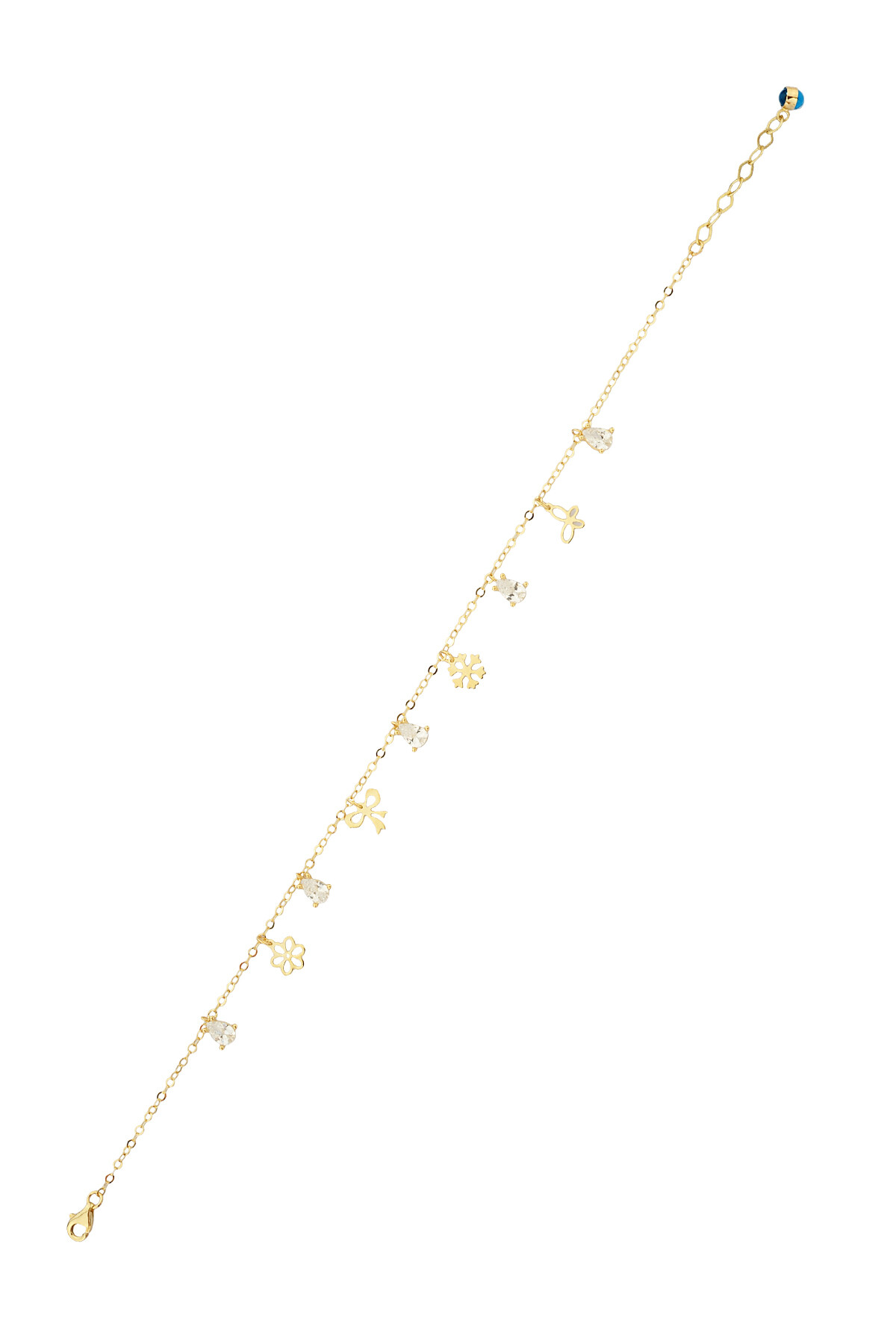 14 Ayar Altın Kartanesi ve Figürlü Halhal