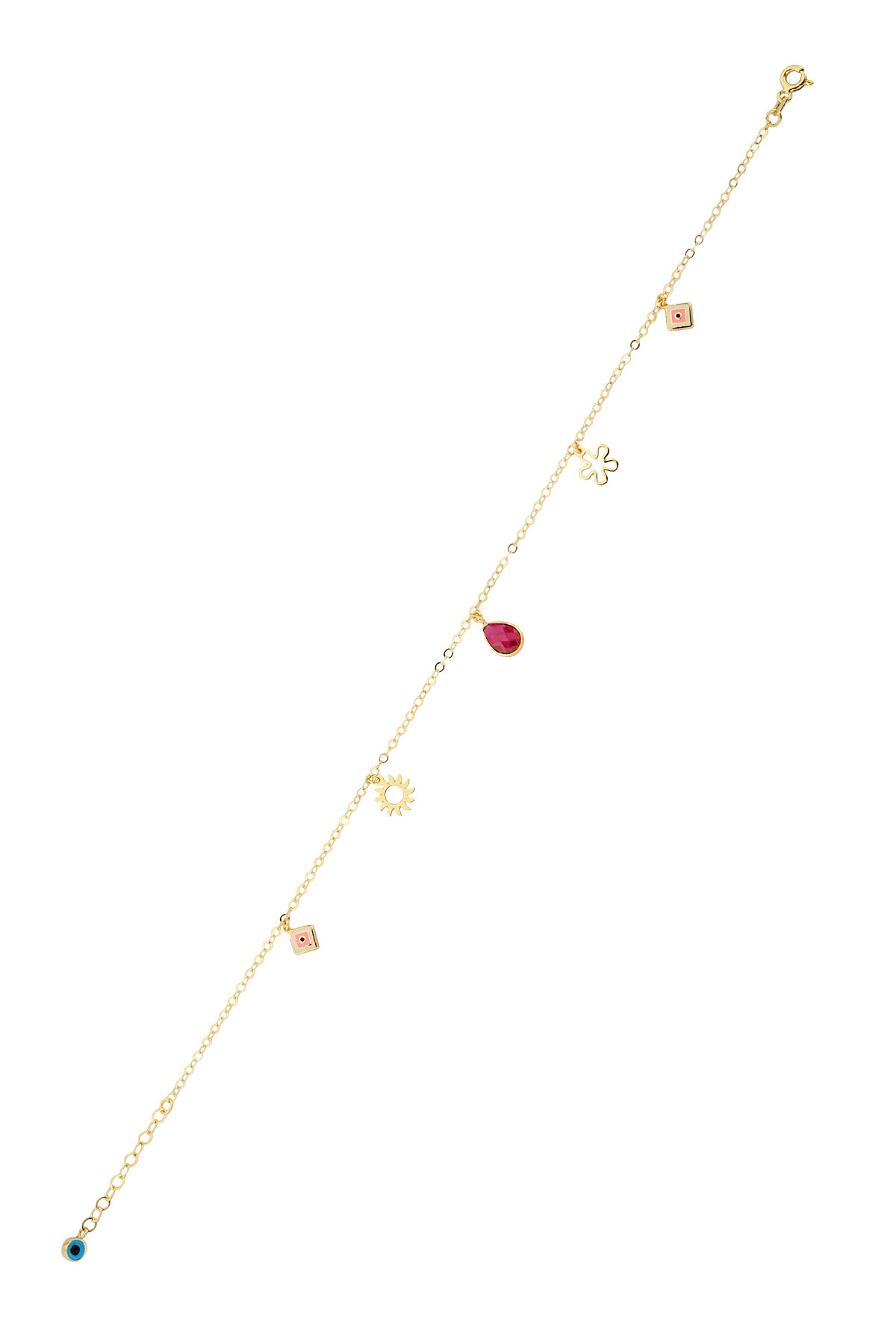 14 Ayar Altın Damla Ve Figürlü Halhal