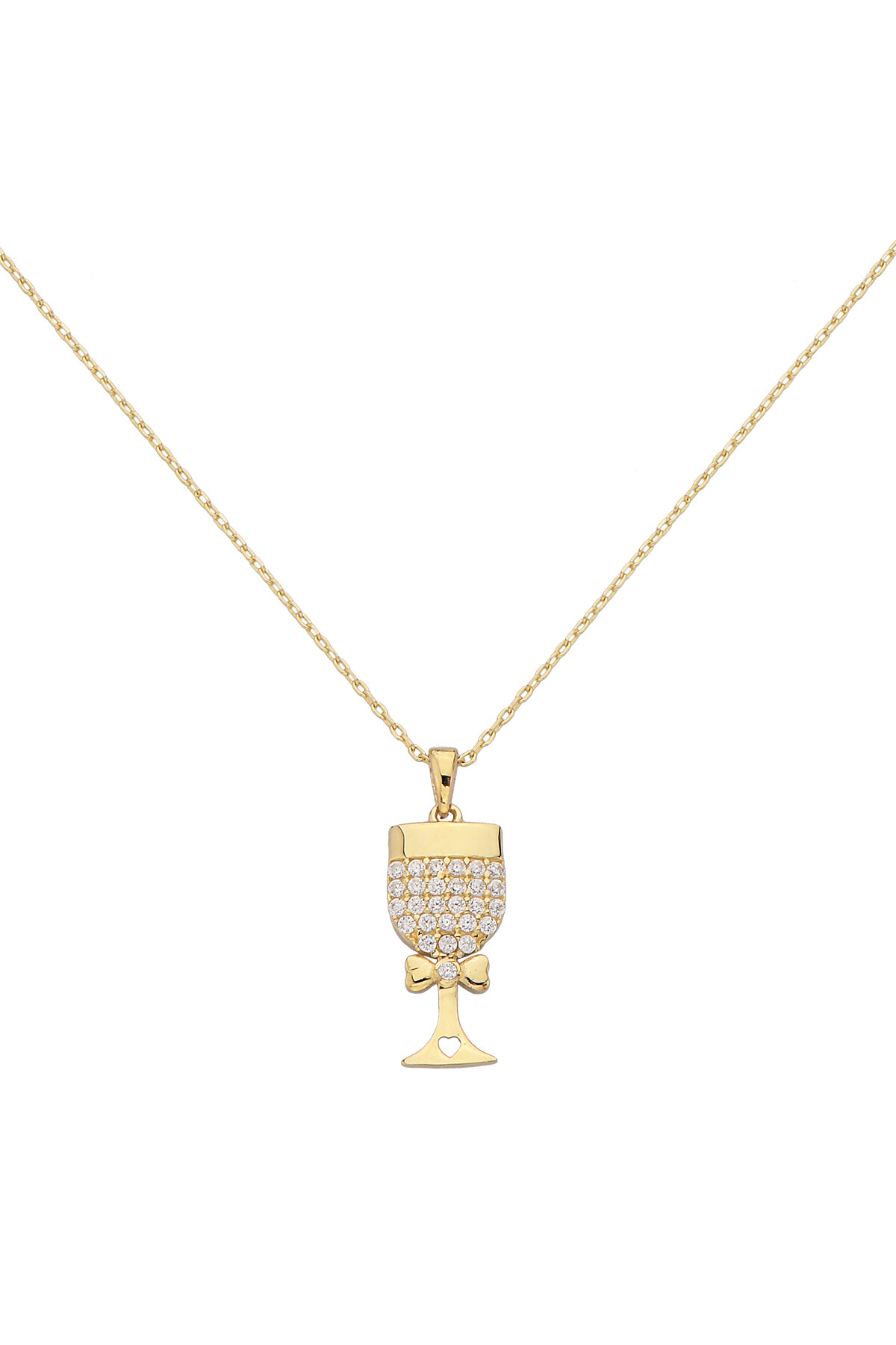 14 Ayar Altın Kadeh Kolye