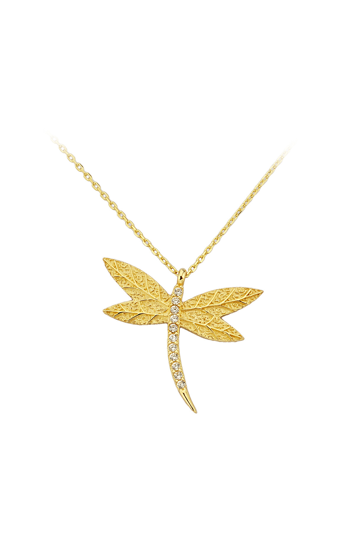 14 Ayar Altın Kelebek Kolye