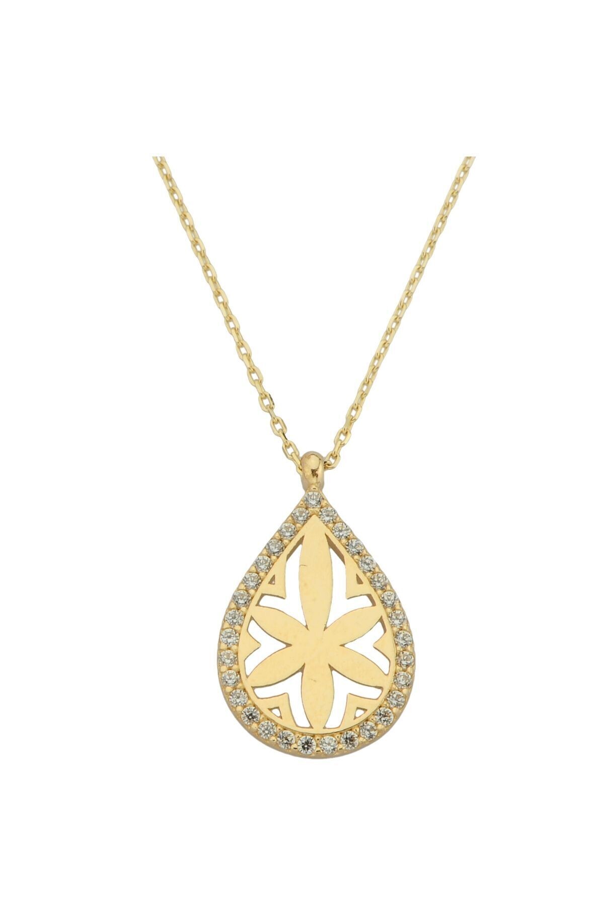 14 Ayar Altın Lotus Kolye