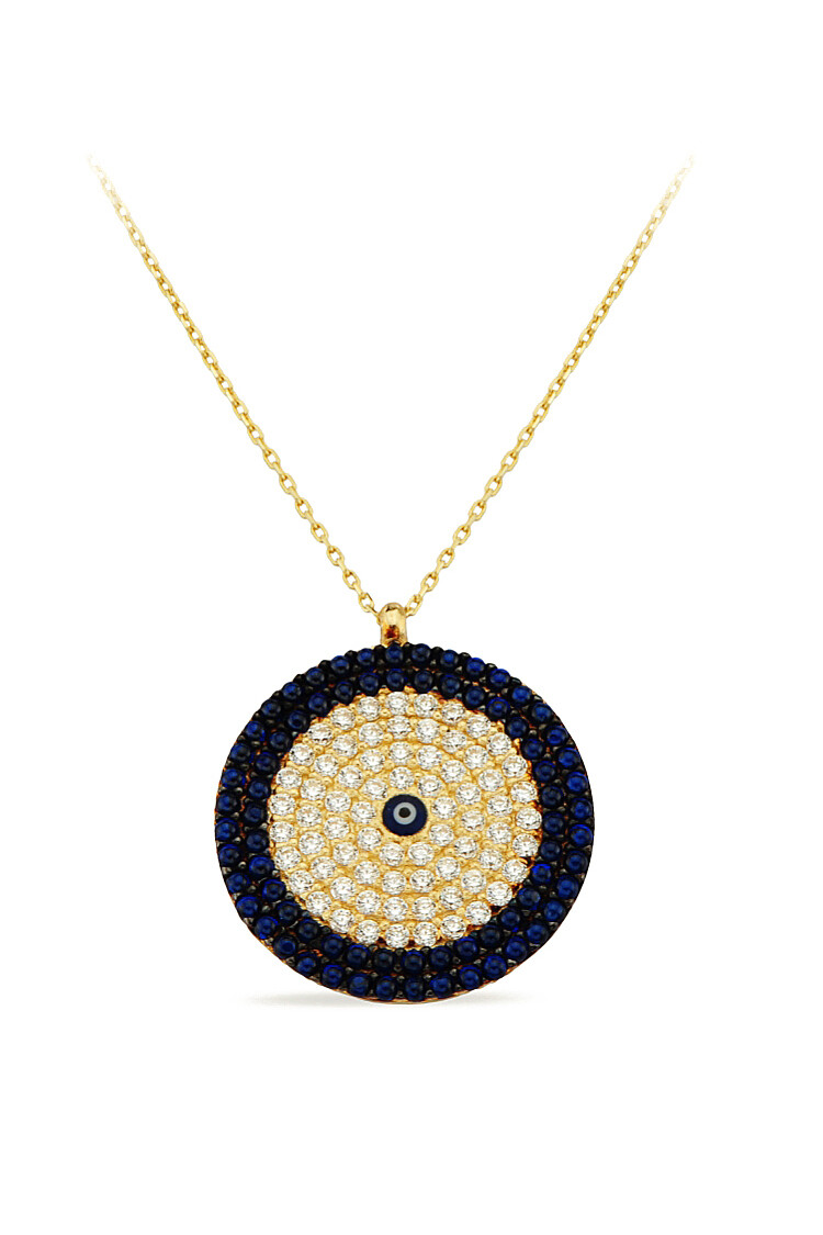 14 Ayar Altın Nazar Kolye