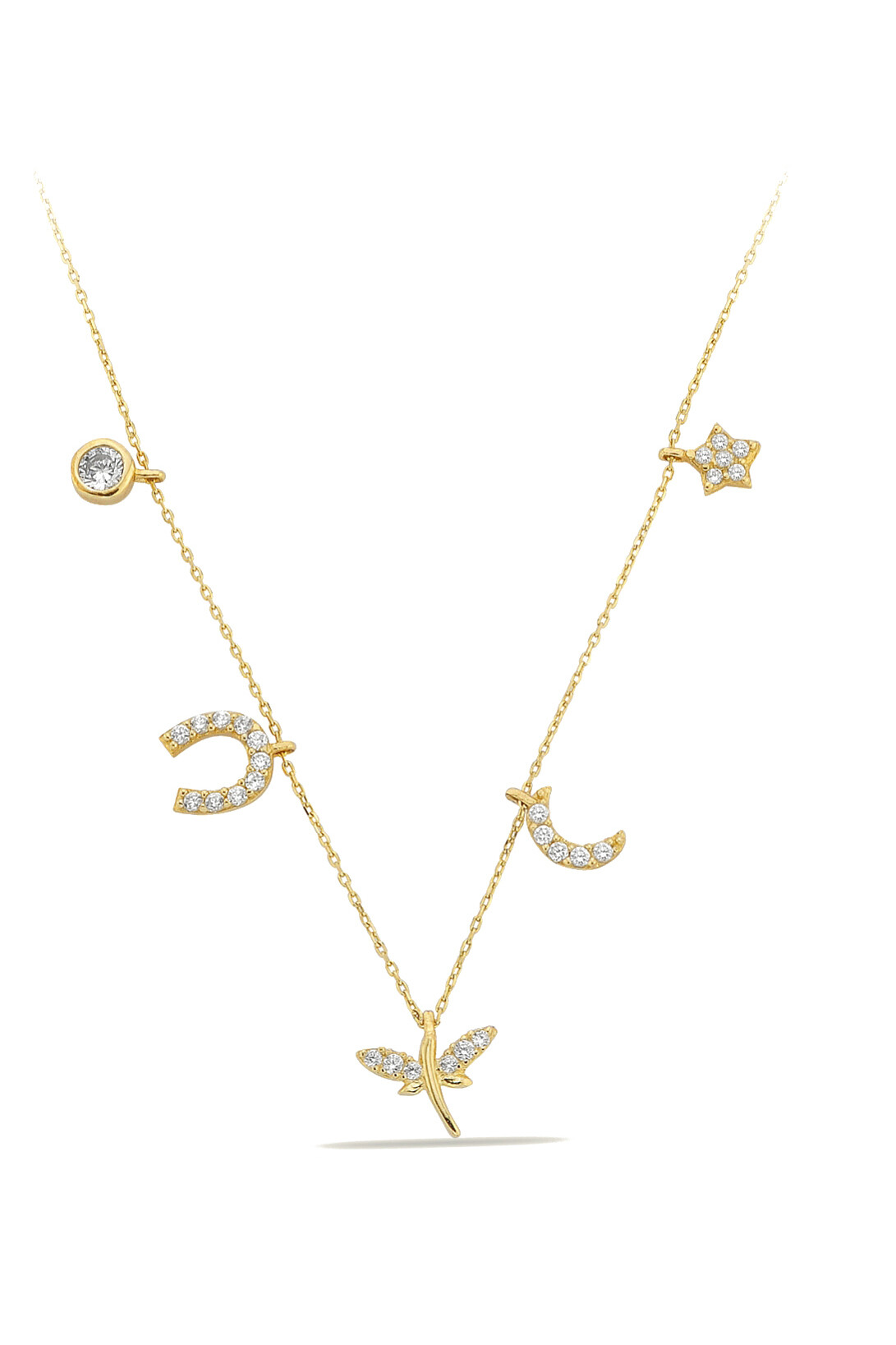 14 Ayar Altın Yusufcuk Şans Kolye