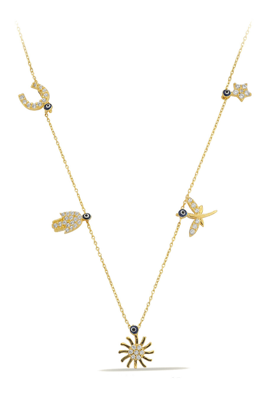 14 Ayar Altın Şans Kolye