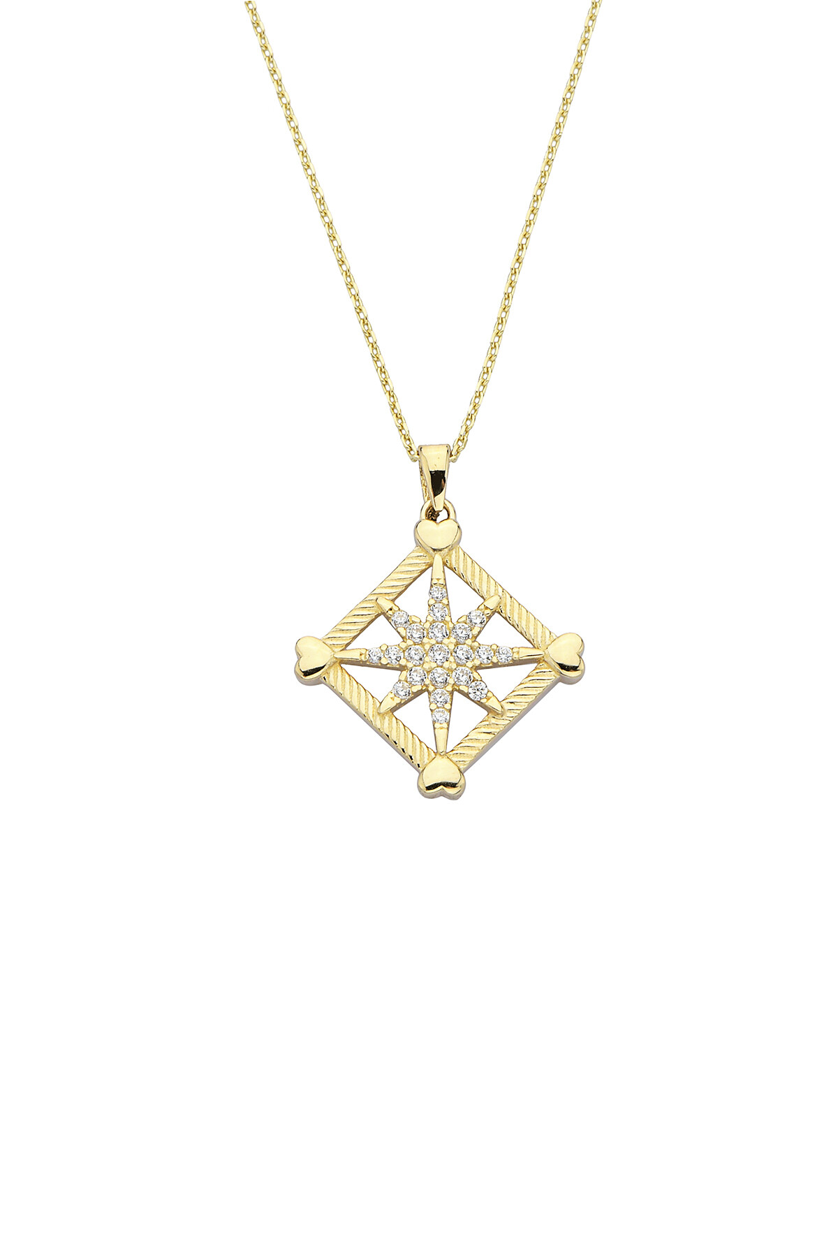 14 Ayar Altın Yıldız Kolye