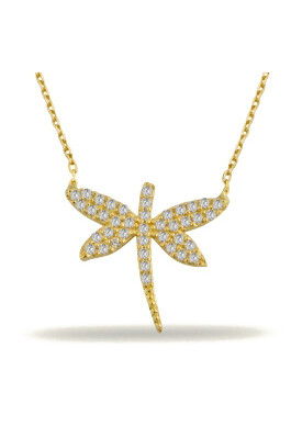 14 Ayar Altın Yusufçuk Kolye