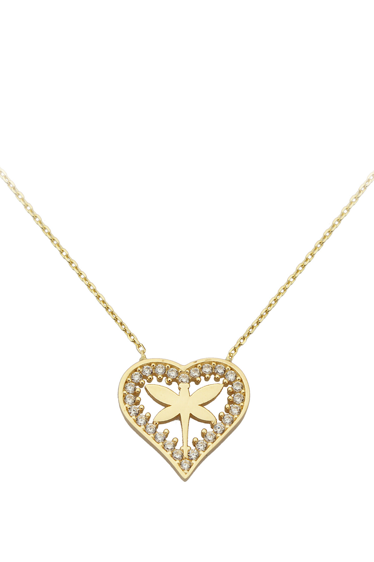 14 Ayar Altın Yusufçuk Kolye