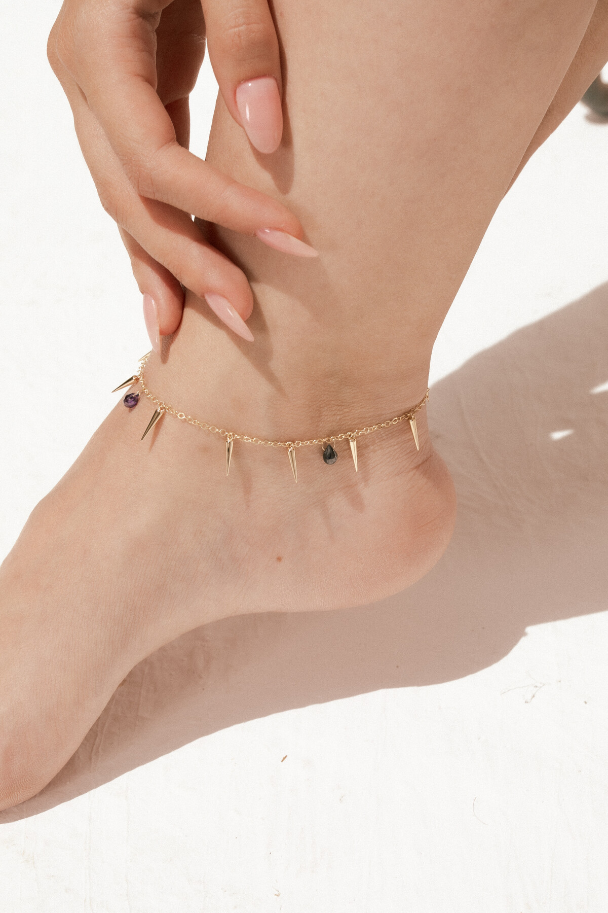 14 Ayar Altın Üçgen Halhal