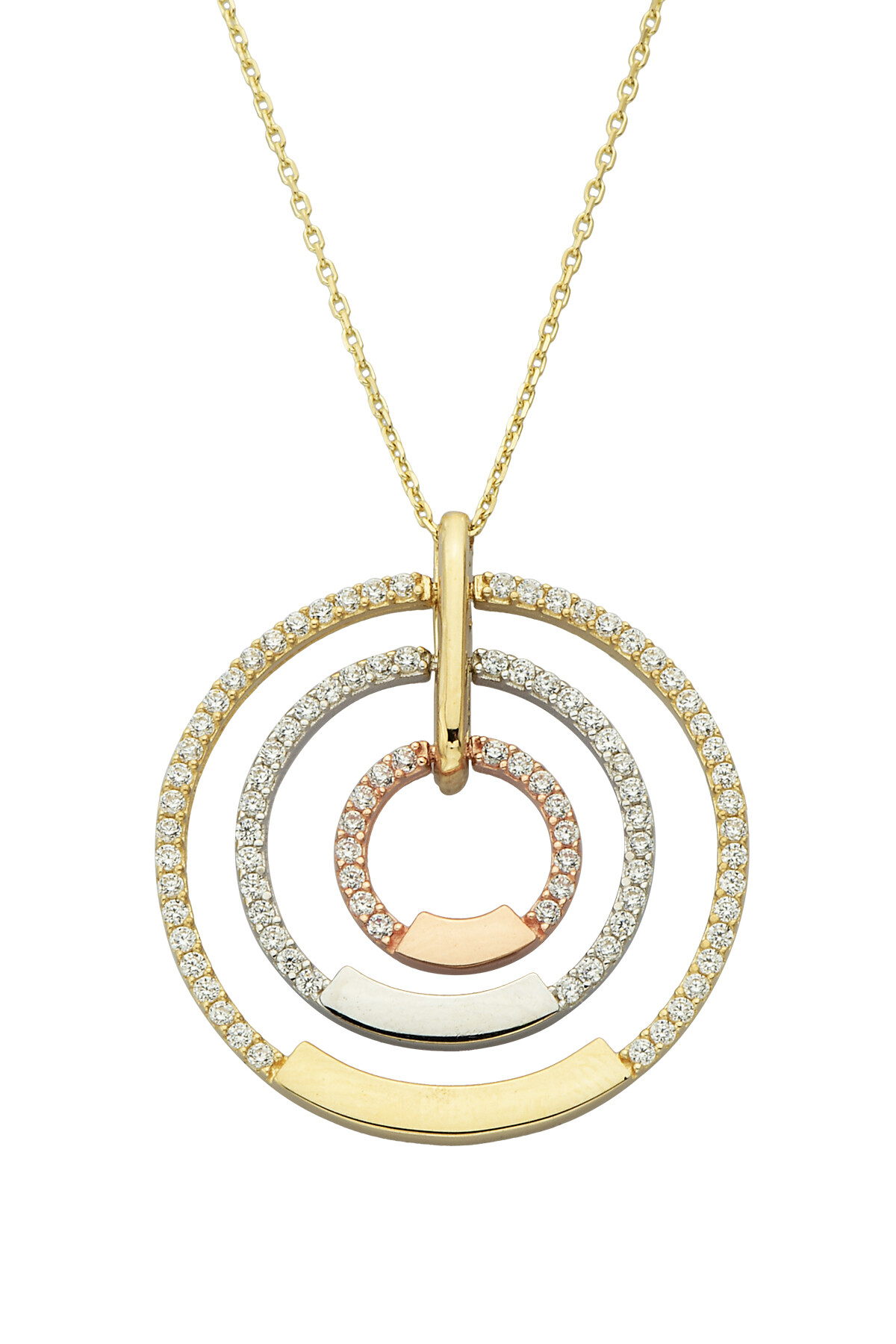 14 Ayar Altın Halka Kolye