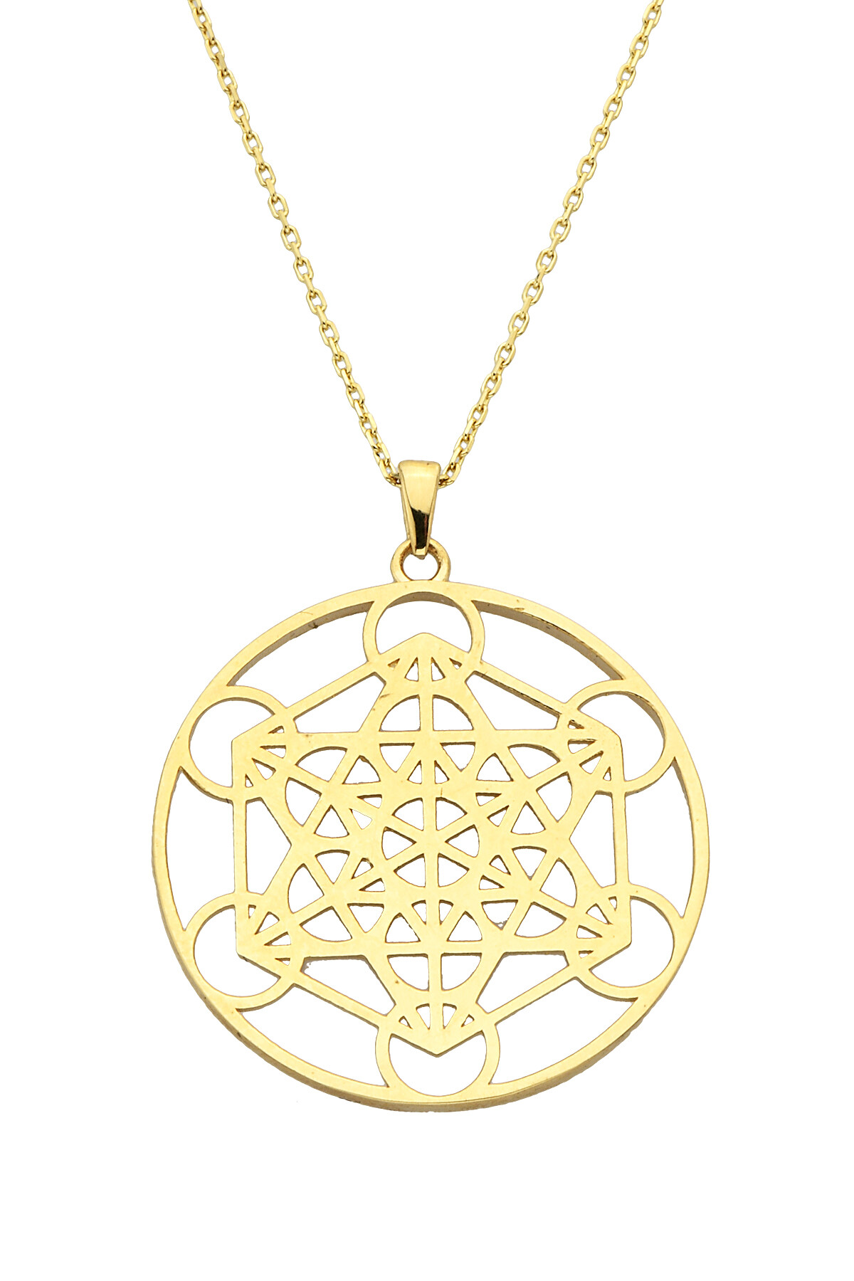 14 Ayar Altın Sade Taşsız Kolye