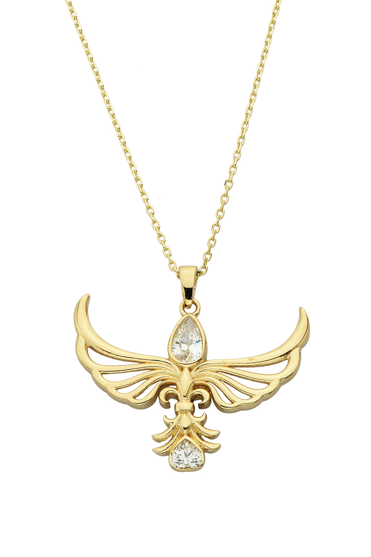 14 Ayar Altın Anka Kuşu Kolye