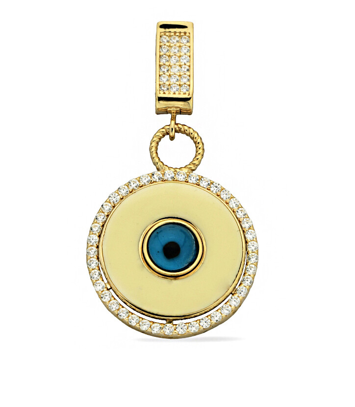 14 Ayar Altın Göz Kolye Ucu