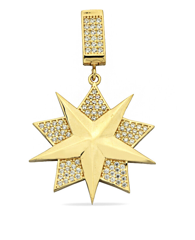14 Ayar Altın Yıldız Kolye Ucu
