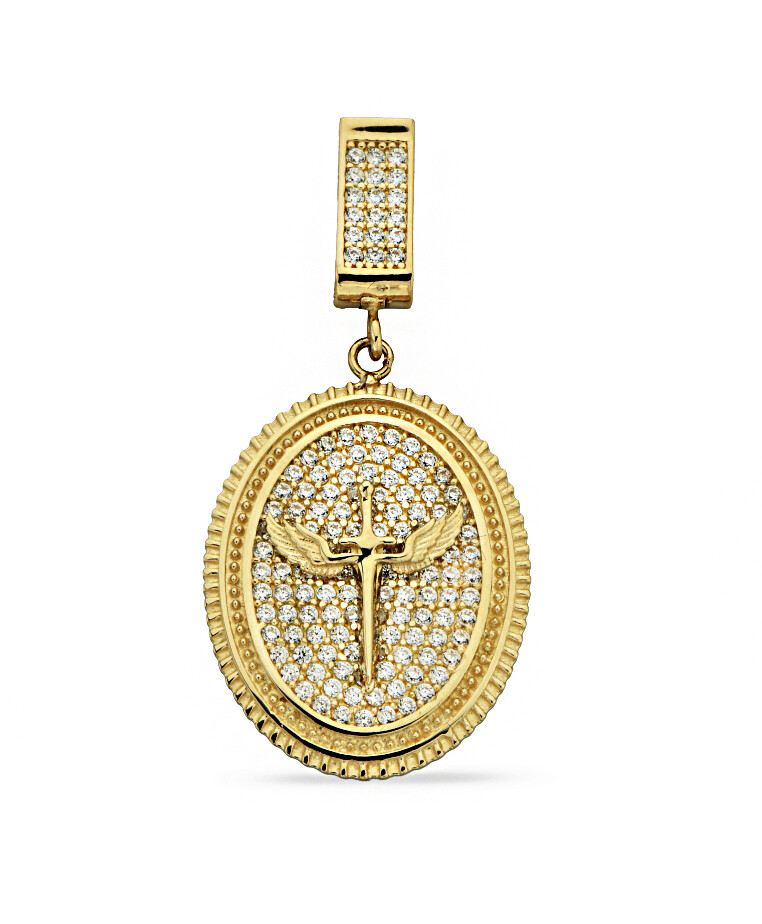 14 Ayar Altın Mikail Kılıç Kolye Ucu