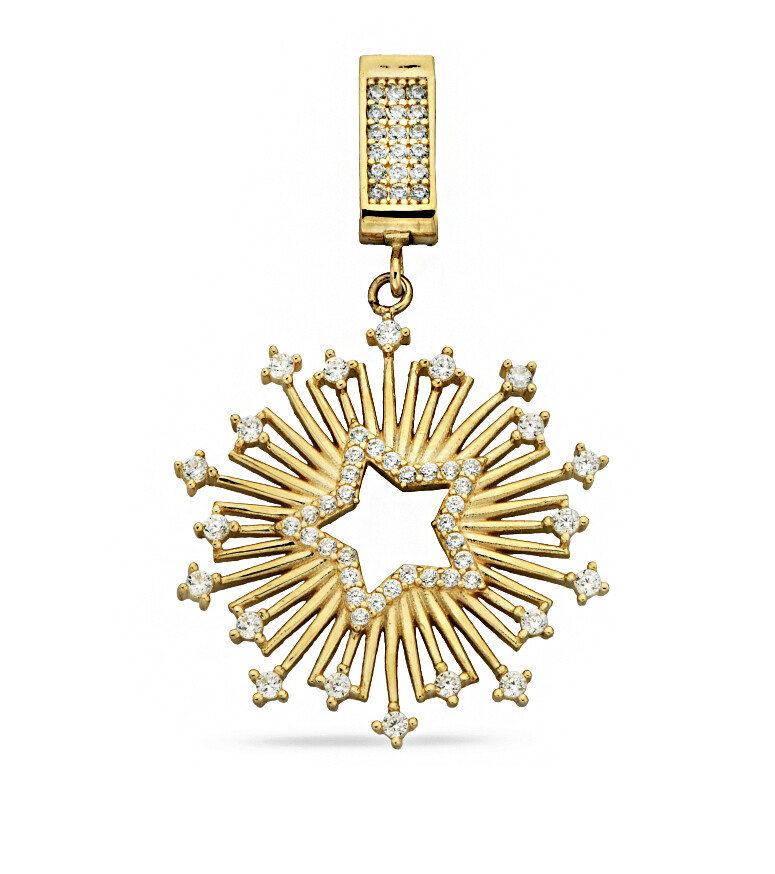 14 Ayar Altın Yıldız Kolye Ucu