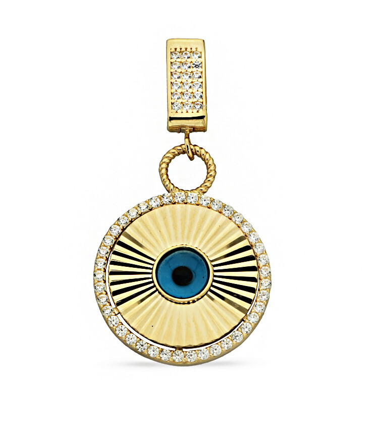 14 Ayar Altın Göz Kolye Ucu