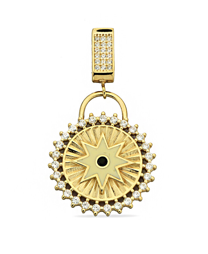 14 Ayar Altın Kutup Yıldızı Kolye Ucu