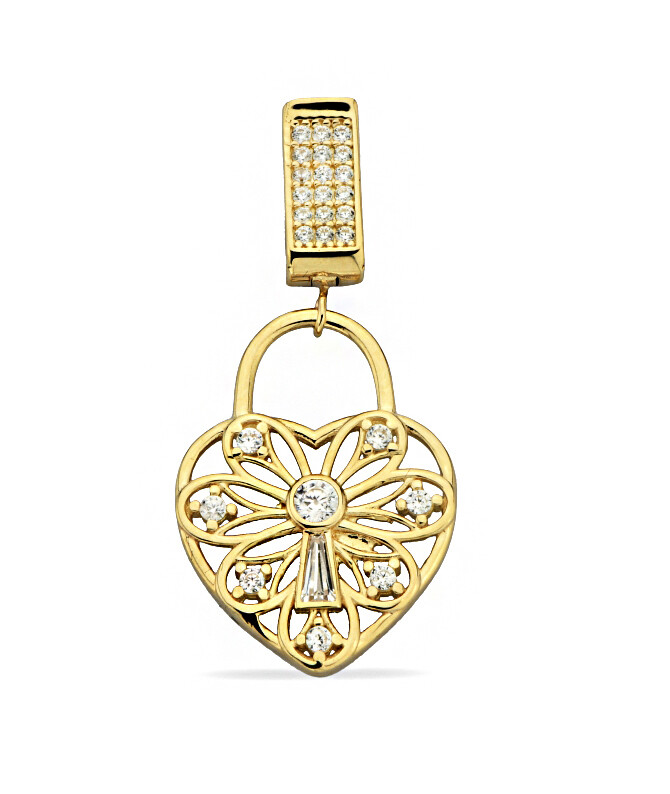 14 Ayar Altın Kalp Kolye Ucu