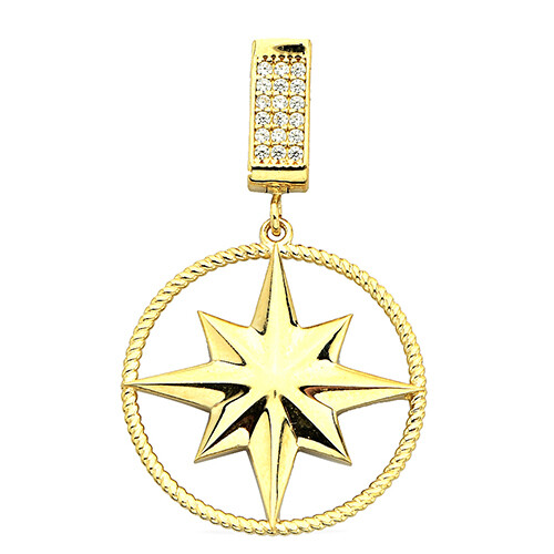 14 Ayar Altın Yıldız Kolye Ucu