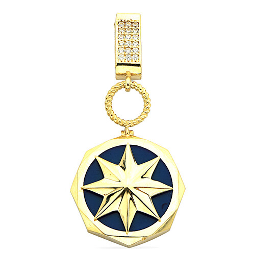 14 Ayar Altın Yıldız Kolye Ucu