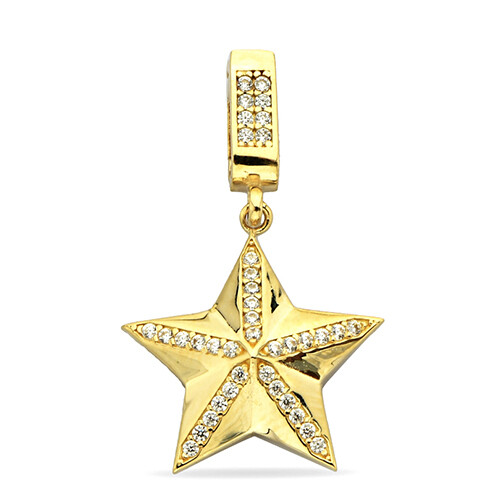 14 Ayar Altın Yıldız Kolye Ucu