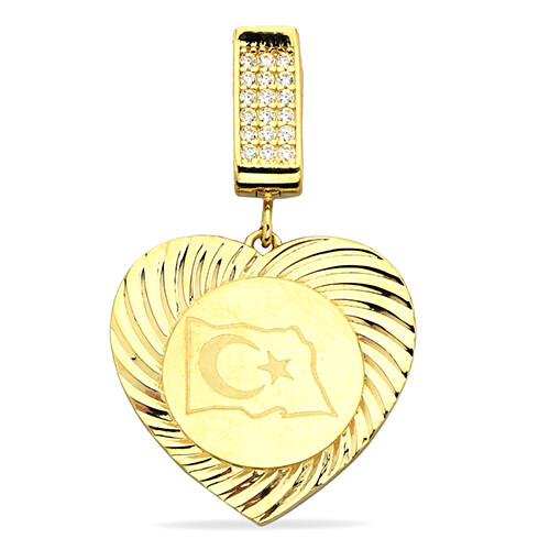 14 Ayar Altın Kalp Kolye Ucu