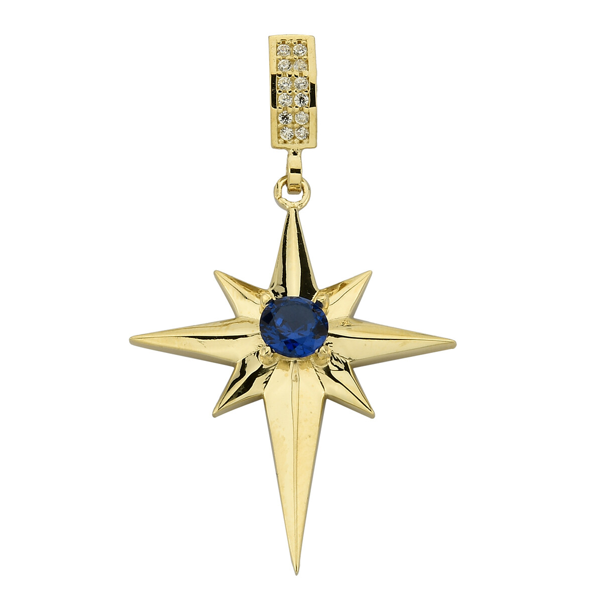 14 Ayar Altın Şimal Yıldızı Kolye Ucu