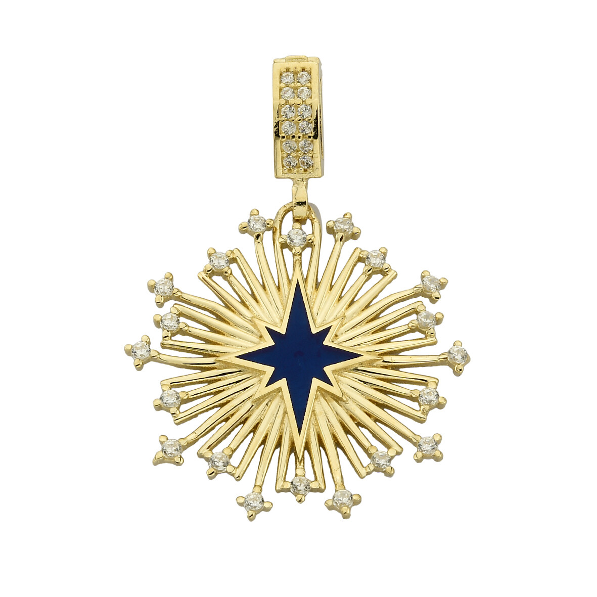 14 Ayar Altın Kutup Yıldızı Kolye Ucu