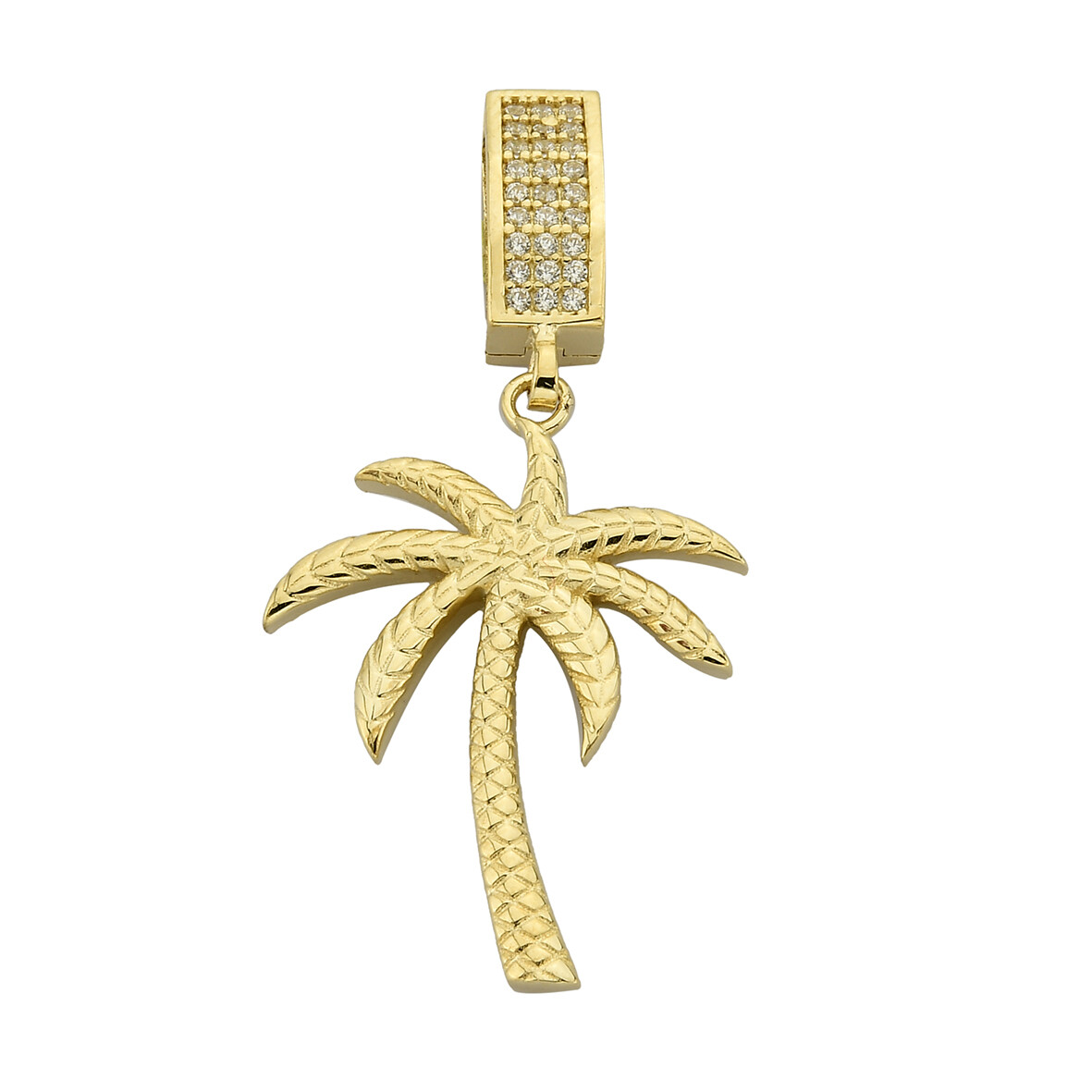14 Ayar Altın Palmiye Kolye Ucu