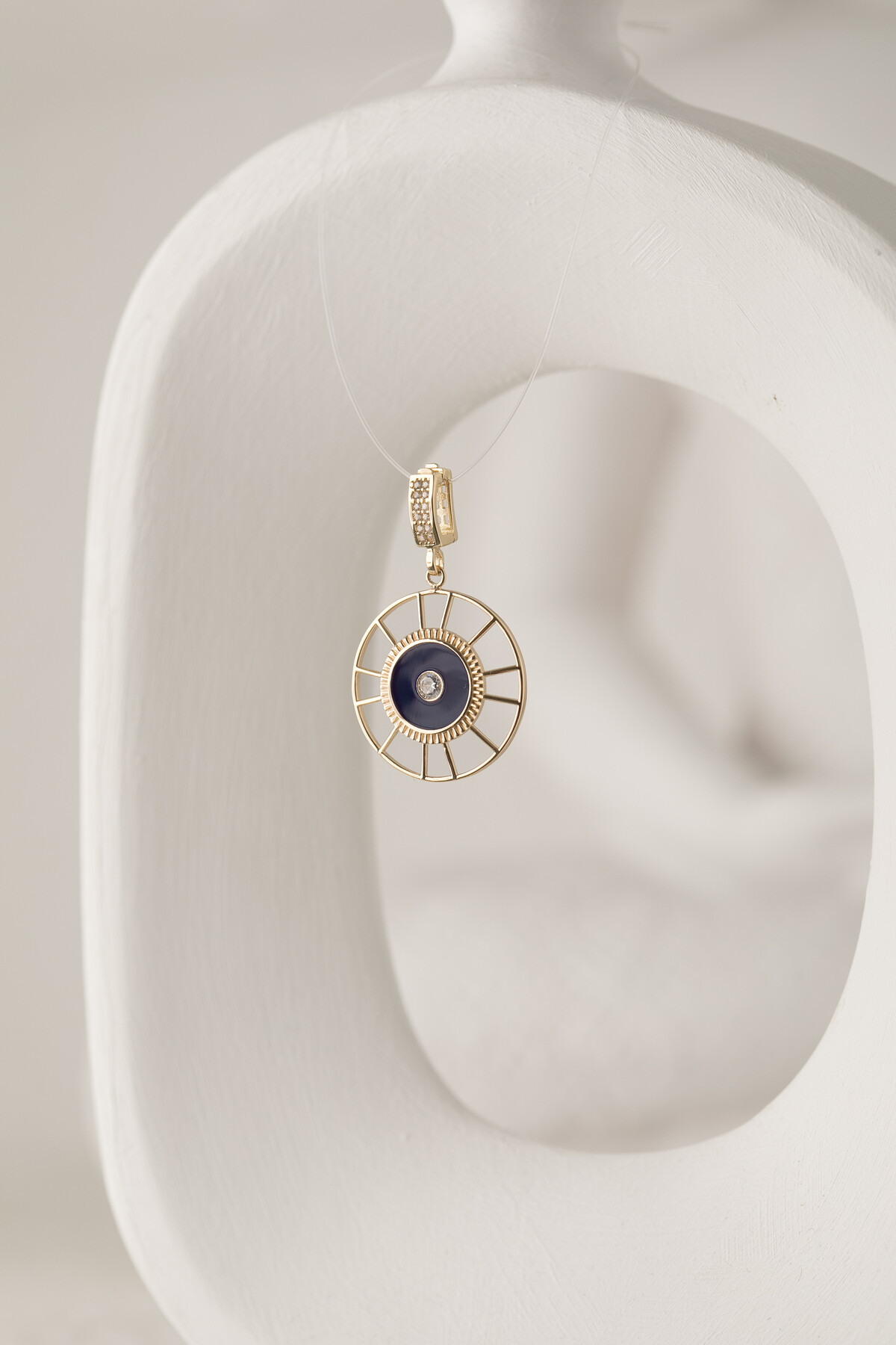 14 Ayar Altın Geometrik Kolye Ucu