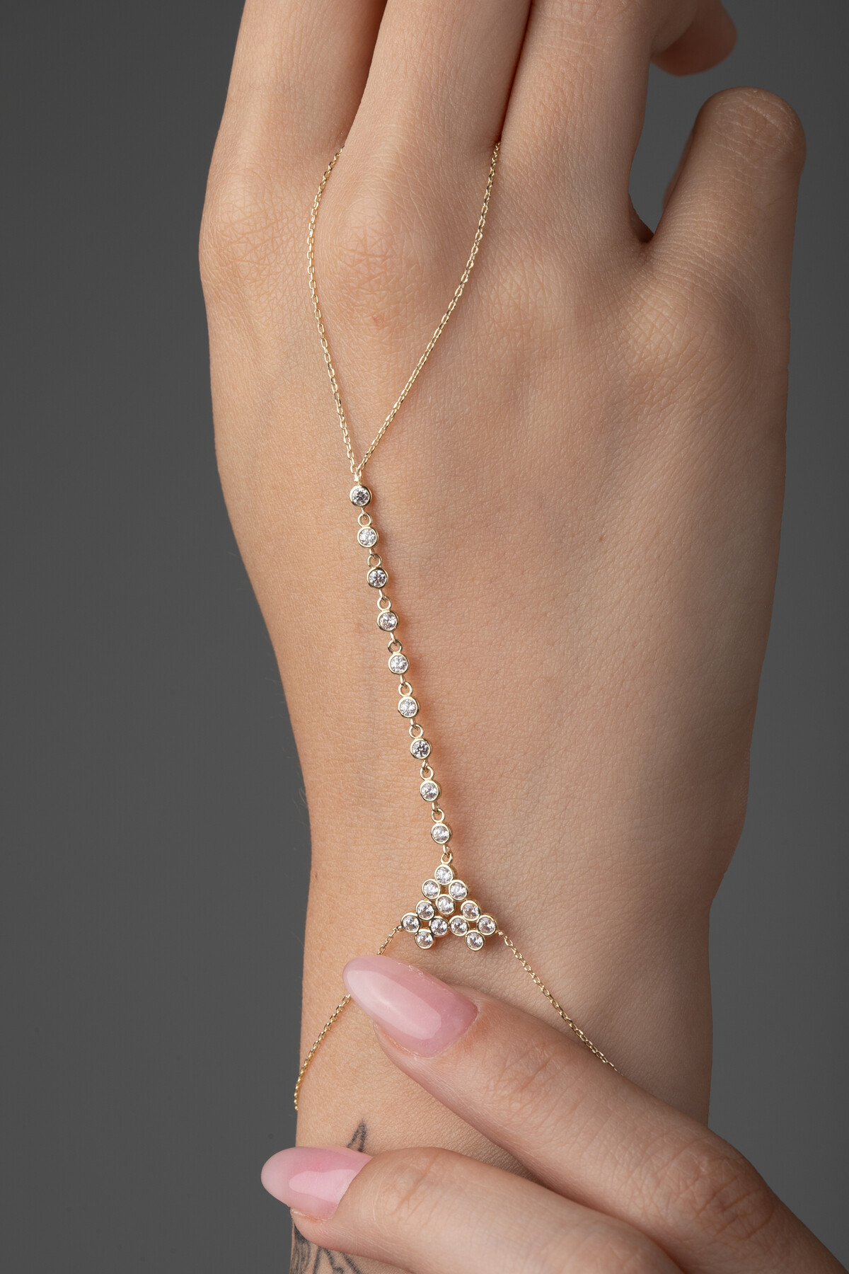 14 Ayar Altın Ekitme Sıralı Taş Şahmeran