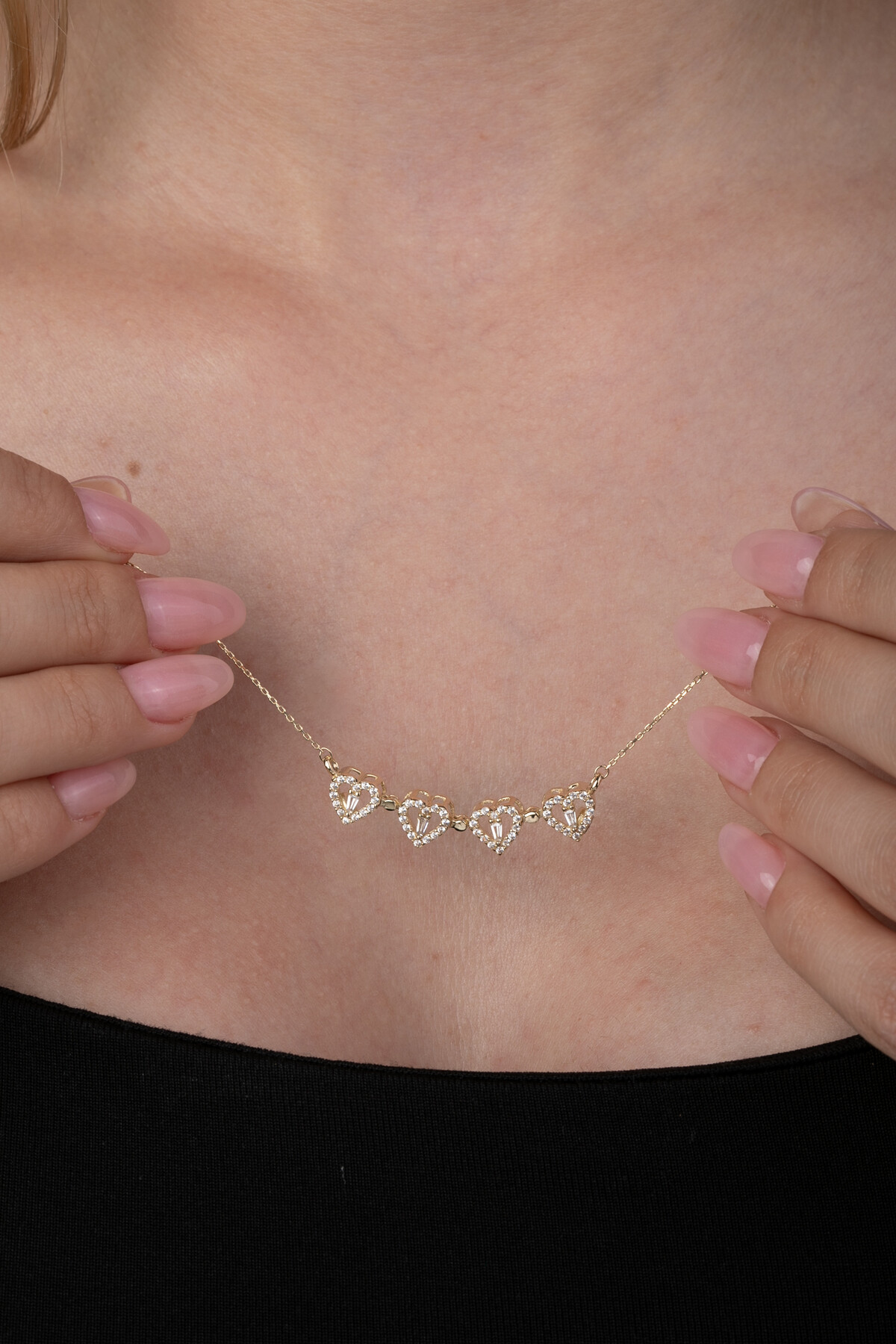 14 Ayar Altın Yonca Kolye