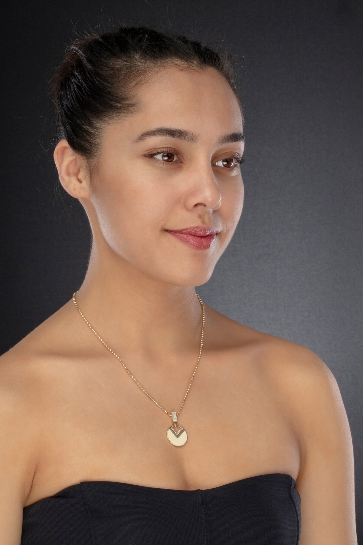 14 Ayar Altın Yuvarlak Kolye Ucu