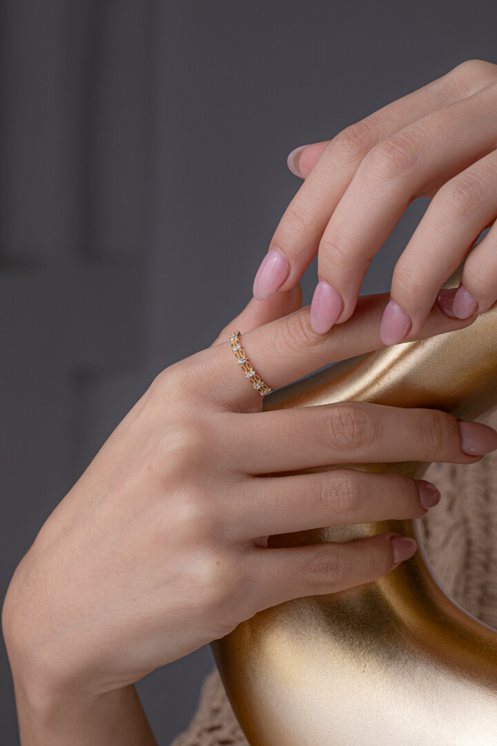 14 Ayar Altın Trend Yüzük