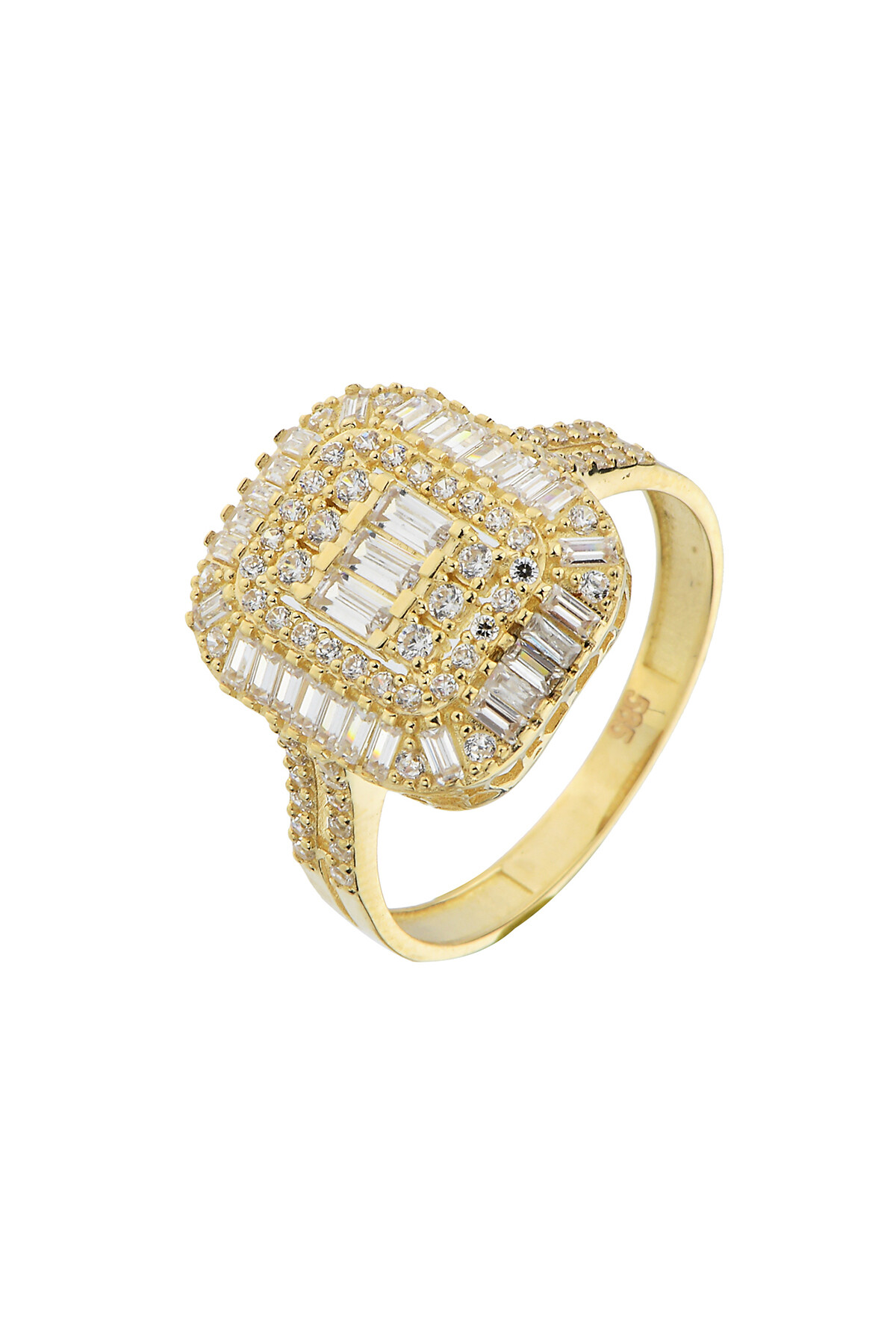 14 Ayar Altın Baget Yüzük