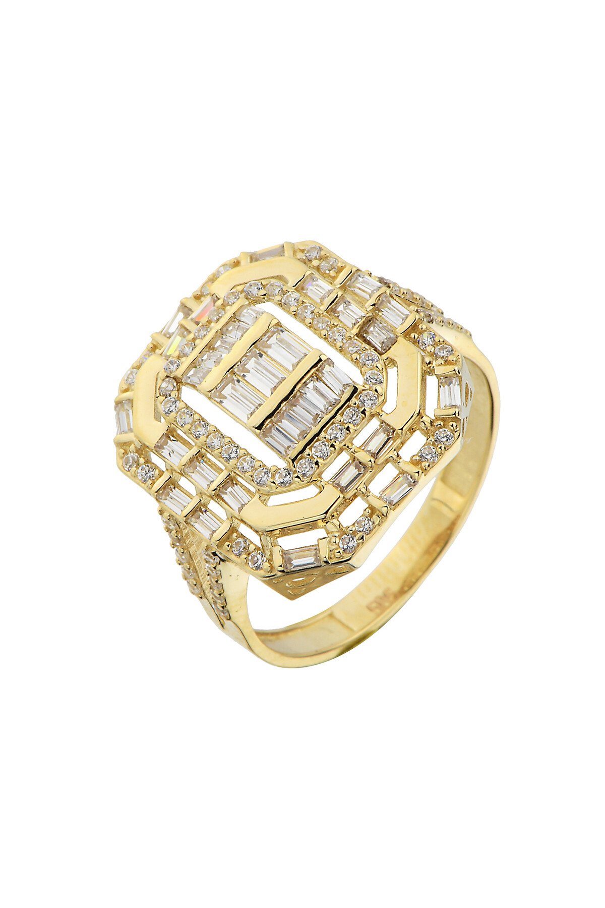 14 Ayar Altın Baget Yüzük