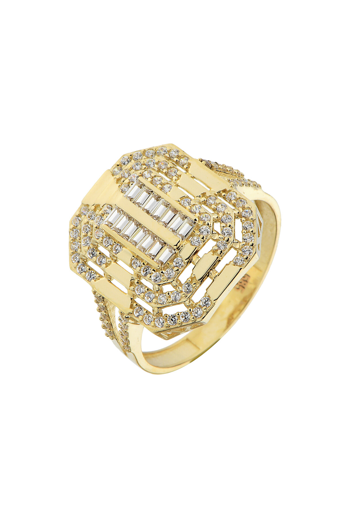 14 Ayar Altın Baget Yüzük