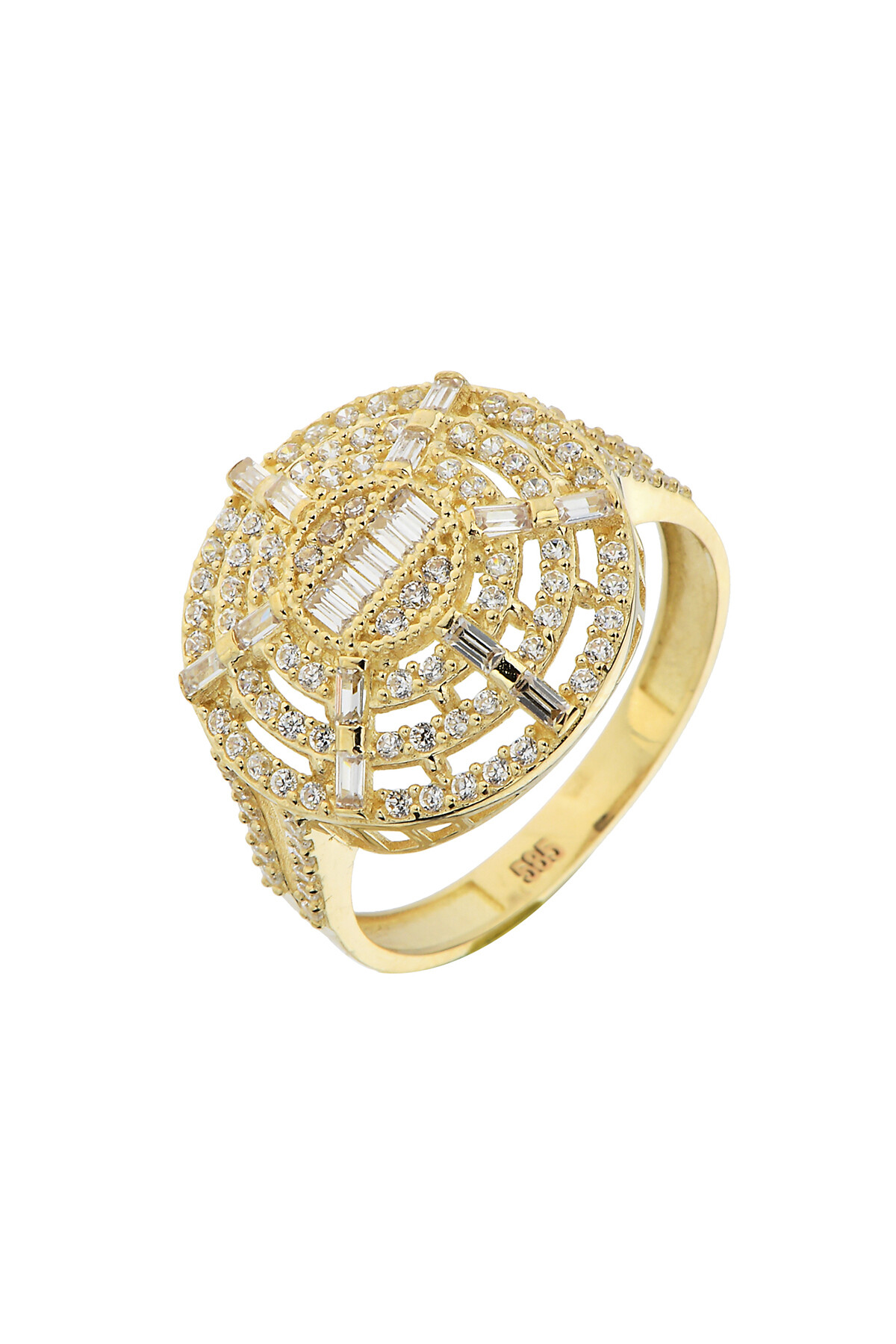 14 Ayar Altın Baget Yüzük